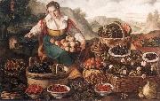 CAMPI, Vincenzo The Fruit Seller oil painting artist